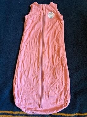 Dreamland baby Sleeveless Pink bamboo Baby Sleep Sack with Front Zip